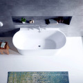 1.5m Seamless Oval Imported Special One-piece bathtub Back to Wall Freestanding Acrylic Bathtub
